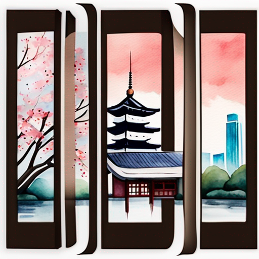 South Korea - Seoul skyline with traditional palace