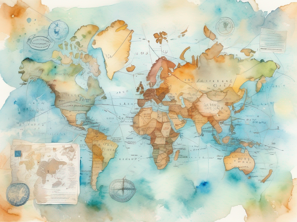 World map showing digital nomad visa countries