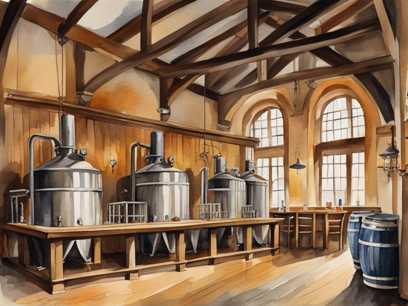 Traditional Cologne brewery interior with Kölsch beer glasses and wooden atmosphere