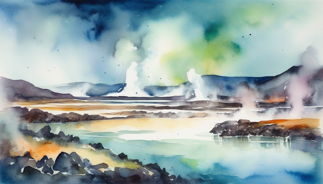 Iceland geothermal landscape